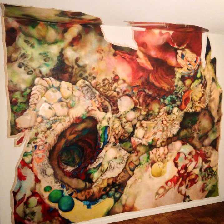 NY, 2014, Oil on Canvas, 12 x 12 feet
